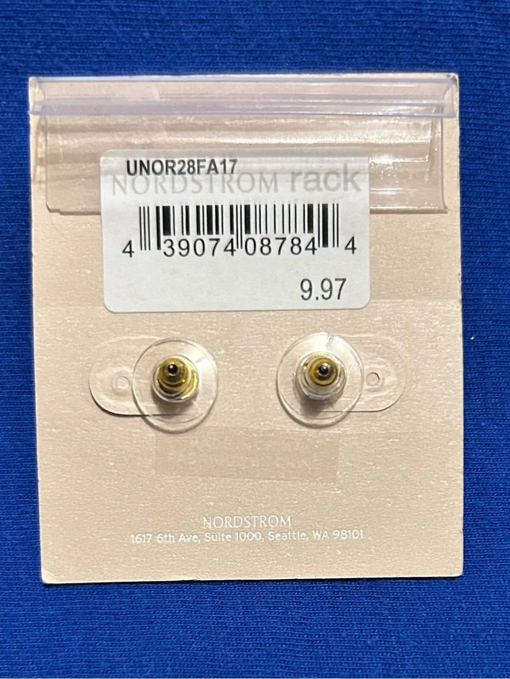 NWT Bundle 4 Pairs Nordstrom Rack 14th & Union Gold and Stone Fashion Earrings